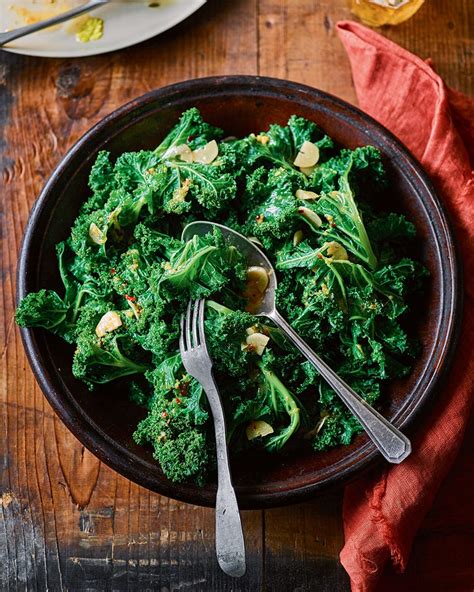 garlicky-buttered-kale-recipe-delicious-magazine image