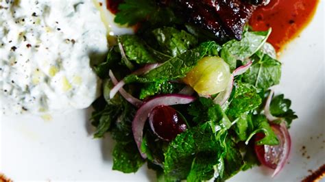 three-herb-and-red-onion-salad-recipe-bon-apptit image