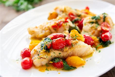 pan-roasted-cod-recipe-with-cherry-tomato-white image