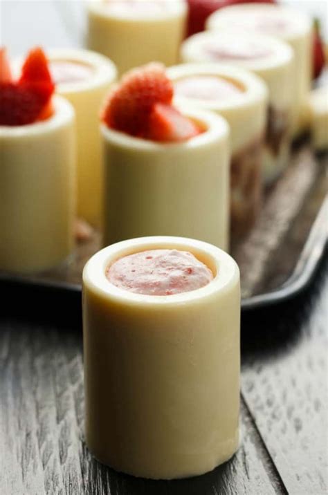 white-chocolate-shot-glasses-with-strawberry-mousse image
