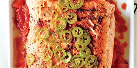 grilled-salmon-with-melted-tomatoes-recipe-food image
