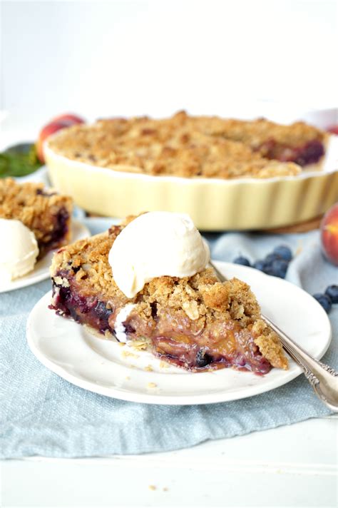 blueberry-peach-pie-with-pecan-streusel-the-baking-fairy image