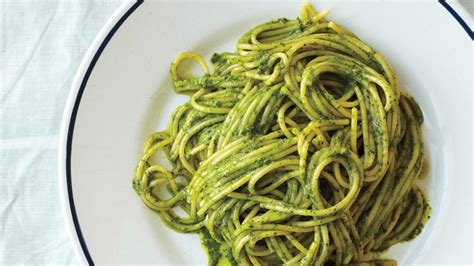 ligurian-pesto-with-spaghetti-recipe-bon-apptit image