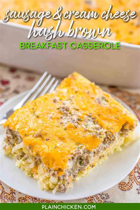 sausage-cream-cheese-hash-brown-breakfast-casserole image