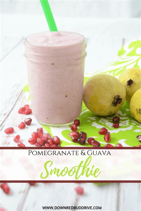 pomegranate-guava-smoothie-delicious-tropical image