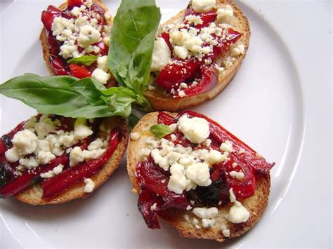 bruschetta-with-sauted-sweet-red-peppers-and image
