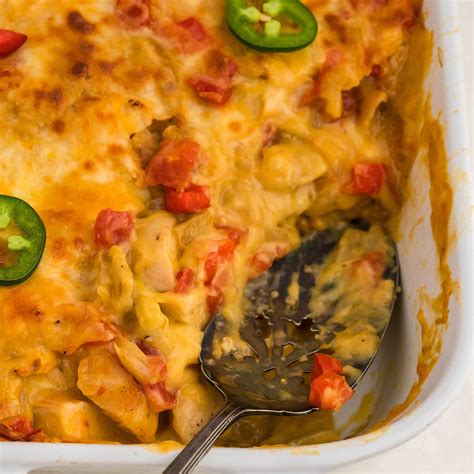 king-ranch-chicken-casserole-with-rotel image