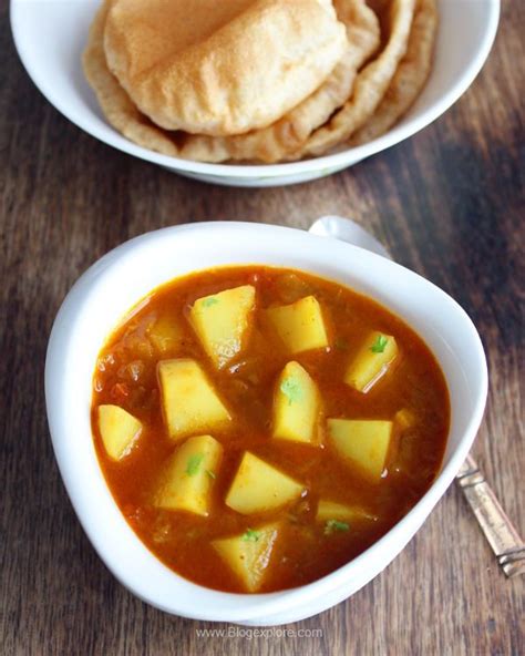 aloo-tamatar-sabzi-recipe-potato-tomato-curry image