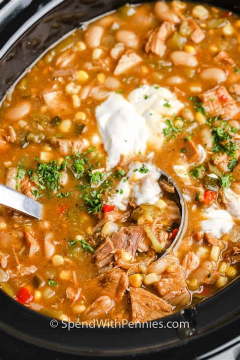 white-turkey-chili-slow-cooker-spend-with-pennies image
