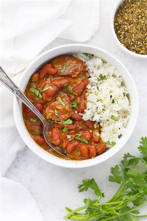 instant-pot-red-beans-and-rice-so-good-one-lovely image