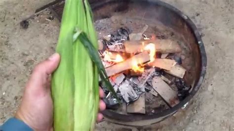 how-to-cook-corn-on-the-cob-in-a-campfire-youtube image