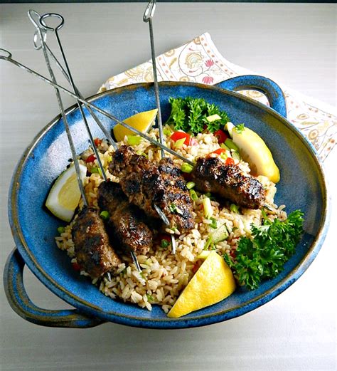 greek-brown-rice-salad-frugal-hausfrau image