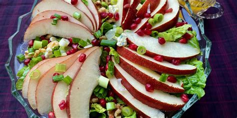 red-pear-pomegranate-and-gorgonzola-salad-allrecipes image