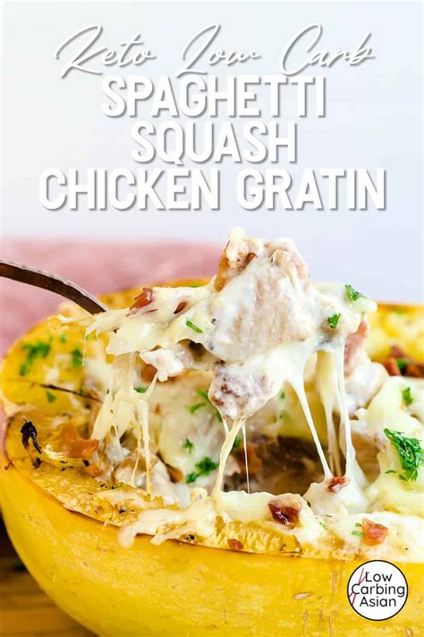 best-spaghetti-squash-chicken-gratin-35-minutes image