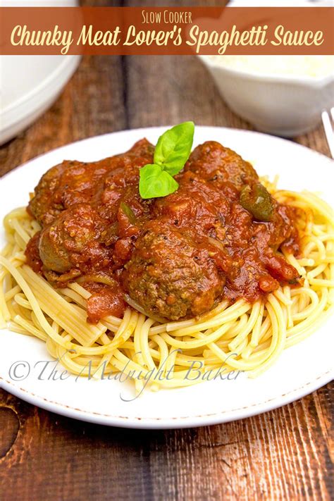 slow-cooker-chunky-meat-lovers-spaghetti-sauce image