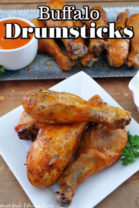 chicken-drumsticks-with-buffalo-sauce-oven-baked image