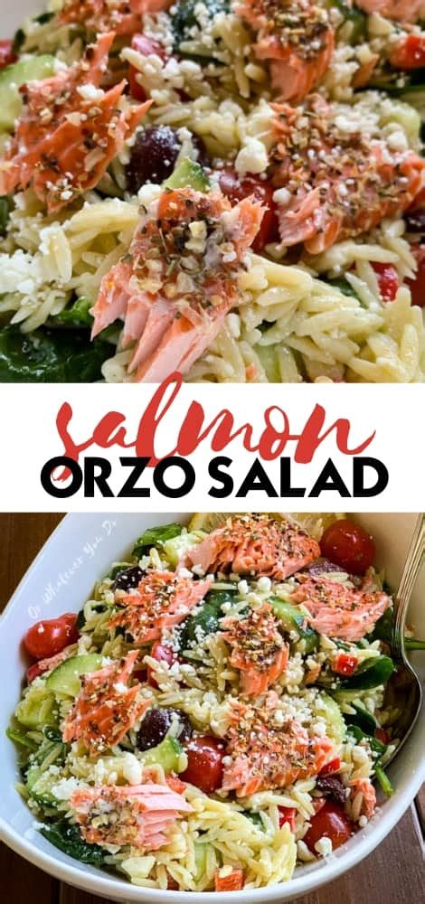 easy-salmon-orzo-pasta-salad-delicious-grilled-lunch-or image
