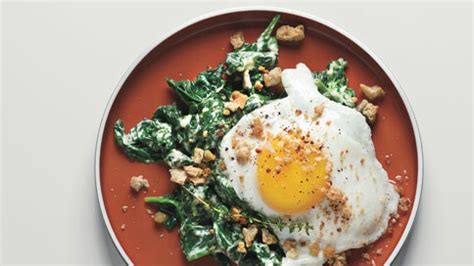 sunny-side-up-eggs-on-mustard-creamed-spinach-with image