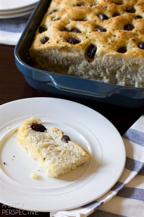 focaccia-bread-with-roasted-garlic-and-olives-a-spicy image