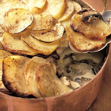 yukon-gold-potato-and-wild-mushroom-gratin-recipe-bon-apptit image