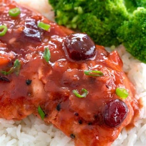 easy-baked-cranberry-chicken-dinner-kitchen-gidget image
