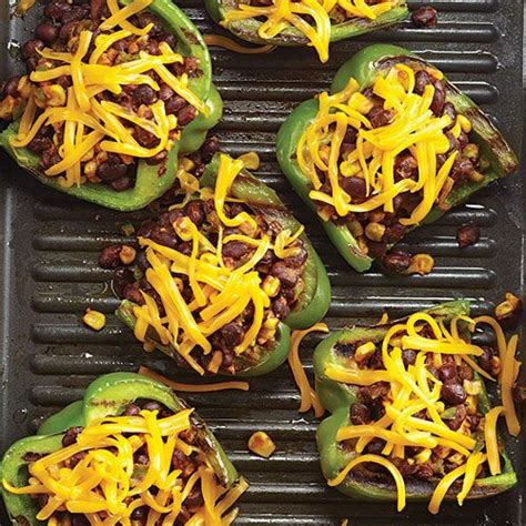 grilled-tex-mex-stuffed-peppers-recipes-pampered image