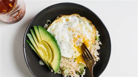 rice-bowl-with-fried-egg-and-avocado-recipe-bon-apptit image