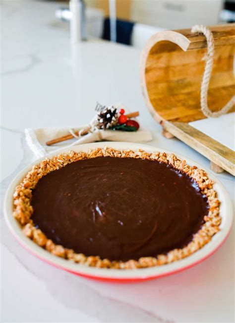 chocolate-truffle-pie-with-pretzel-crust-tangled-with image