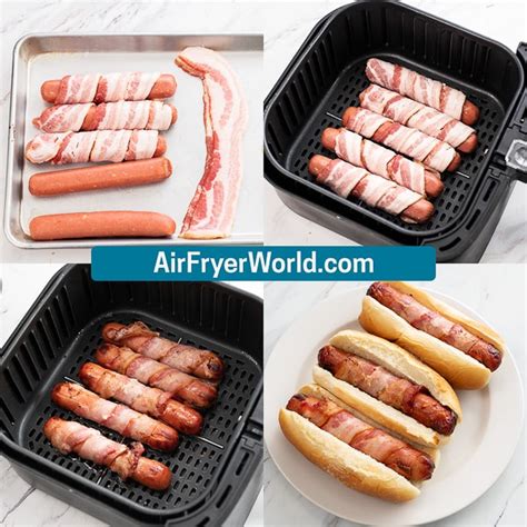 air-fryer-bacon-wrapped-hot-dogs image