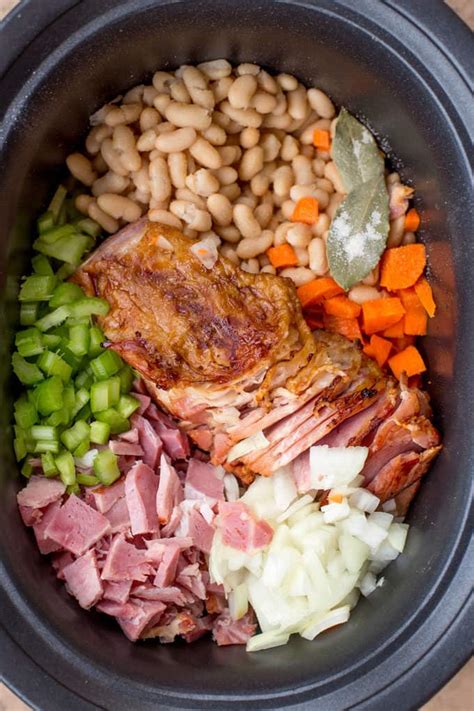 slow-cooker-ham-and-bean-soup-recipe-dinner image