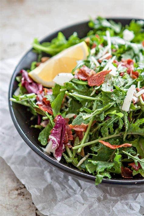 italian-mixed-greens-salad-with-prosciutto-and-lemon image