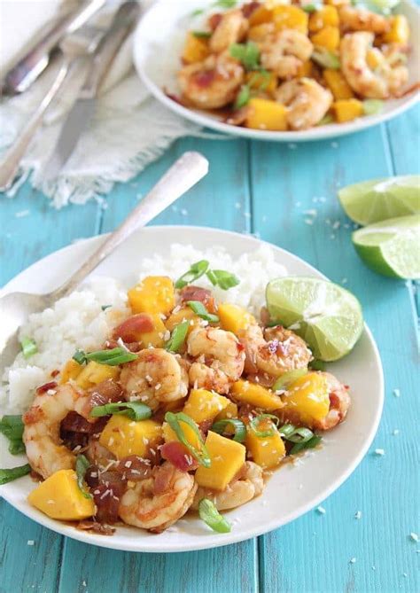 mango-shrimp-sweet-spicy-mango-shrimp-recipe-running image