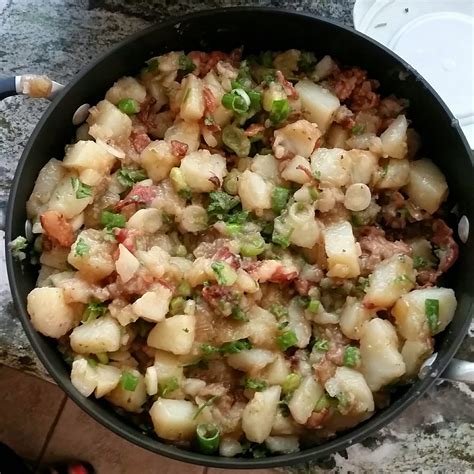 german-hot-potato-salad-with-plenty-of-bacon image