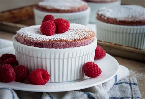 raspberry-souffls-a-beautiful-plate image