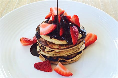 chocolate-chip-strawberry-pancakes-the-fit-foodie image