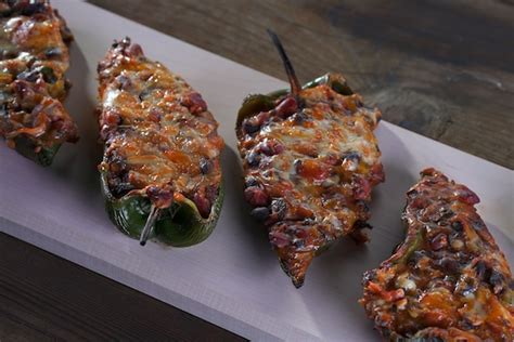 barbecued-bean-and-cheese-chile-rellenos image