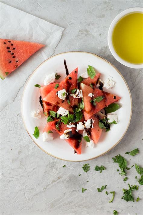 watermelon-basil-salad-with-mint-and-goats-cheese image