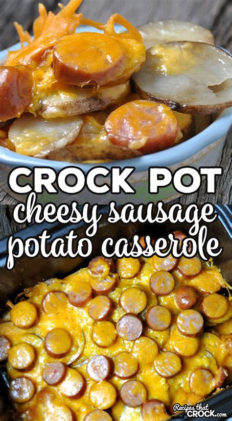crock-pot-cheesy-sausage-potato-casserole image