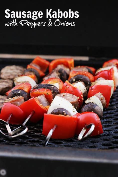 sausage-kabobs-with-peppers-onions-good-cheap-eats image