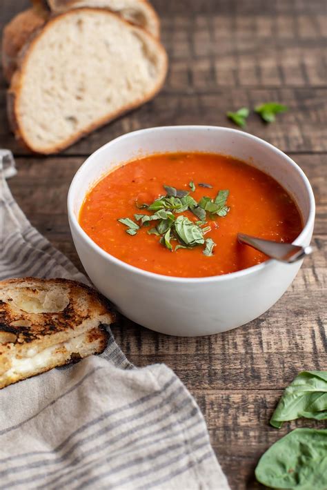 tomato-basil-soup-from-canned-tomatoes-foraged image