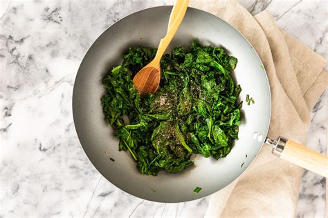 sauted-mixed-greens-with-garlic-recipe-the-spruce-eats image