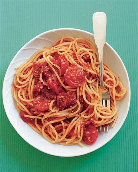 spaghetti-with-three-tomatoes-recipe-pbs-food image