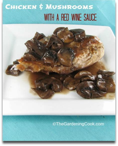 chicken-mushrooms-with-a-red-wine-sauce-the image