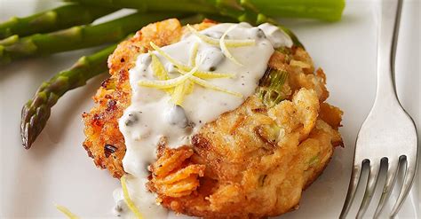 salmon-cakes-with-caper-mayonnaise-eatingwell image