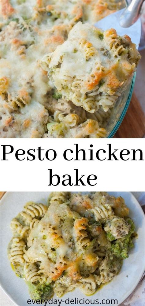 pesto-chicken-bake-delicious-pasta-casserole-everyday image