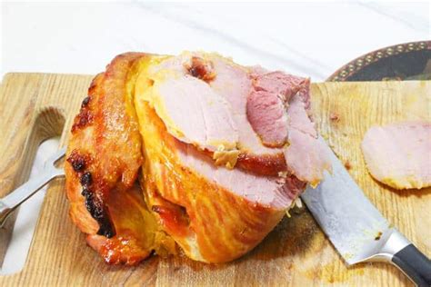 boiled-ham-recipe-with-baked-honey-mustard-glaze image
