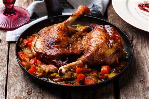 braised-duck-with-olives-and-vermouth-the-cooks-cook image