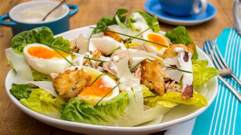 tuna-caesar-salad-a-traditional-classic-salad-seafood image