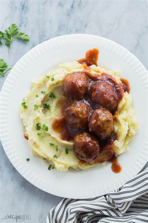 instant-pot-meatballs-and-mashed-potatoes-the image