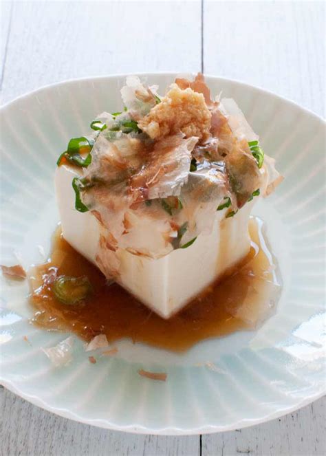 chilled-tofu-hiyayakko-4-ways-recipetin-japan image
